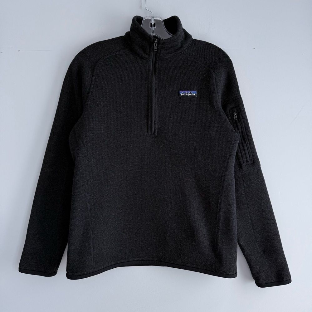Patagonia Women's Better Sweater 1/4-Zip Fleece Black S Small 25617 Sweatshirt - Picture 4 of 13